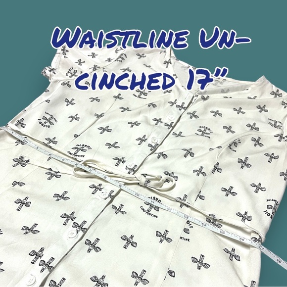 Junk Food Blonde Camp Fun Time button down high low dress. Size Medium 🎵🎸 - Picture 6 of 11